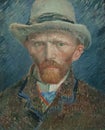 Self-portrait 1887 by famous Dutch painter Vincent Van Gogh