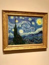 Vincent van Gogh`s The Starry Night in MOMA museum