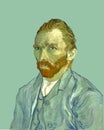 Vincent van Gogh Self Portrait, vector