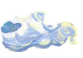 Vincent van gogh style wheat field cloud sky oil painting element windy artistic landscape art