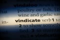 Vindicate Royalty Free Stock Photo