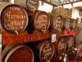 Vine barrels on the spaine market