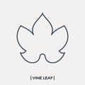 Vine leaf icon