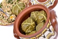 Vine leaves stuffed Royalty Free Stock Photo