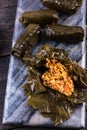 Vine leaves stuffed Royalty Free Stock Photo