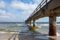 Vineta Pier, Bridge On German Island Usedom In Zinnowitz, Germany Royalty Free Stock Photo