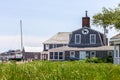 Vineyard Haven, Martha`s Vineyard, MA, USA - June, 2019: Iconic black dog restaurant and tavern