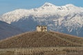 Vineyard landscape in Aosta Valley region, Northern Italy