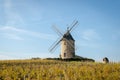 Old windmill in Beaujolais, France Royalty Free Stock Photo