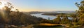 Vineyard panorama in Tamar Valley, Tasmania