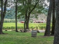 Vineyard and winery in rural area Royalty Free Stock Photo
