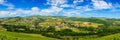 Vineyards of Azergues valley and Letra village in France