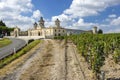 Vineyards with Chateau Cos d'Estournel, Bordeaux, Aquitaine, France