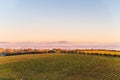 Vineyards in McLaren Vale at sunset Royalty Free Stock Photo