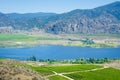 Vineyards overlooking Osoyoos Lake in British Columbia