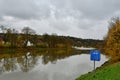 Vineyards on river Neckar in stuttgart autumn fall germany Royalty Free Stock Photo