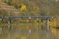 Vineyards on river Neckar in stuttgart autumn fall germany Royalty Free Stock Photo