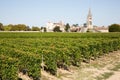 Vineyards at Saint Emilion village  in Bordeaux wine France Royalty Free Stock Photo