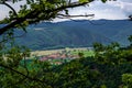 Vineyards And Settlement Beneath River Danube In Wachau Valley In Austria