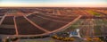 Vineyards at sunset in South Australia.