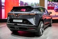 Vinfast VF7 electric compact crossover SUV car showcased at the Paris Motor Show, France - October 17, 2022