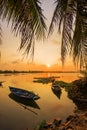 Vinh Cura Dai river in Hoi An Vietnam Royalty Free Stock Photo