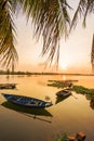 Vinh Cura Dai river in Hoi An Vietnam Royalty Free Stock Photo