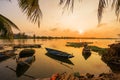 Vinh Cura Dai river in Hoi An Vietnam Royalty Free Stock Photo