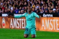 Vinicius Junior plays at the La Liga match between Valencia CF and Real Madrid CF