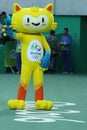 Vinicius is the official mascot of the Rio 2016 Summer Olympics at the Olympic Tennis Centre in Rio de Janeiro