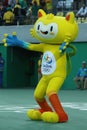 Vinicius is the official mascot of the Rio 2016 Summer Olympics at the Olympic Tennis Centre in Rio de Janeiro
