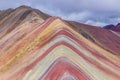 Vinicunca, Cusco Region, Peru. Royalty Free Stock Photo