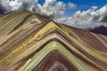 Vinicunca Rainbow Mountain, Peru Royalty Free Stock Photo