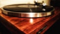 Vinil vintage wooden record player