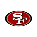 Vinnitsa, Ukraine - December 30, 2022: American football San Francisco 49ers team logo icon Royalty Free Stock Photo