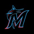 Vinnitsa, Ukraine - December 27, 2022: MLB .Miami Marlins sport baseball team logo