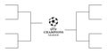 Vinnitsa, Ukraine - Fabruary 14, 2023:League of champions tournament diagrams play off
