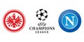 Vinnitsa, Ukraine - November 18, 2022: Football soccer Eintracht Francfurt vs club icons.League of champions.