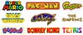 Vintage Arcade Games Logos