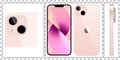 New Apple iPhone 13 Pink Color Royalty Free Stock Photo