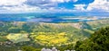 Vinodol valley and lake Tribalj view from Mahavica viewpoint panoramic view Royalty Free Stock Photo