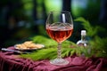 Vinous charm Glass of red wine, an embodiment of refinement Royalty Free Stock Photo