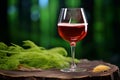 Vinous charm Glass of red wine, an embodiment of refinement Royalty Free Stock Photo