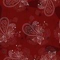 Vinous floral pattern Royalty Free Stock Photo