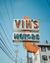 Vins Motor Sales vintage sign, Fall River, Massachusetts