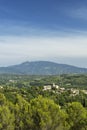 Vinsobres village and Mont Ventoux panoramic view Royalty Free Stock Photo