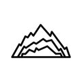 Vinson Massif, Antarctica, mountains, Mount Vinson fully editable vector icons