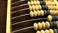 Vintage abacus close-up