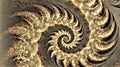 Vintage abstract background consisting of a fractal spiral made in the form of a snake
