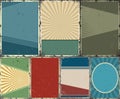 Vintage abstract backgrounds collection Royalty Free Stock Photo